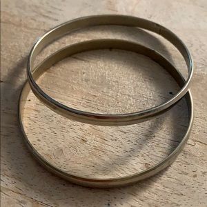 Mexican Silver . Beautiful two bangles.